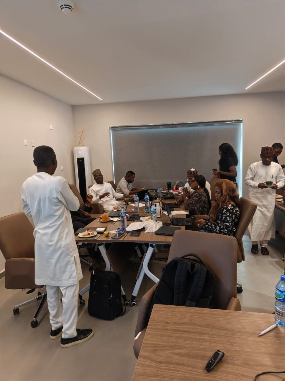 Facilitator engaging with NUPRC staff during the Trauma-Informed, Behavioral-Based Safety training
